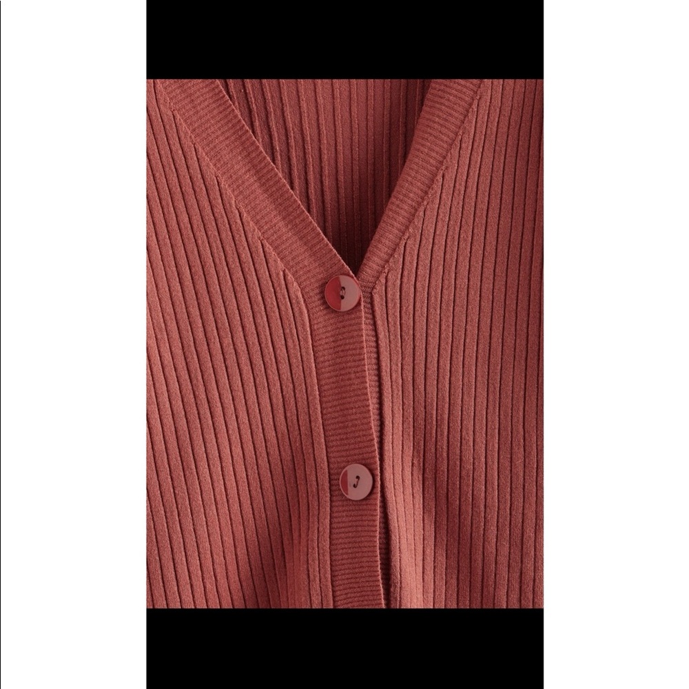 ✨NEW✨Button Front Rib-knit Cardigan - Picture 10 of 12